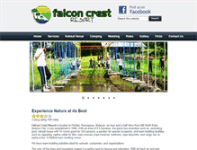 Tablet Screenshot of falconcrestresort.com